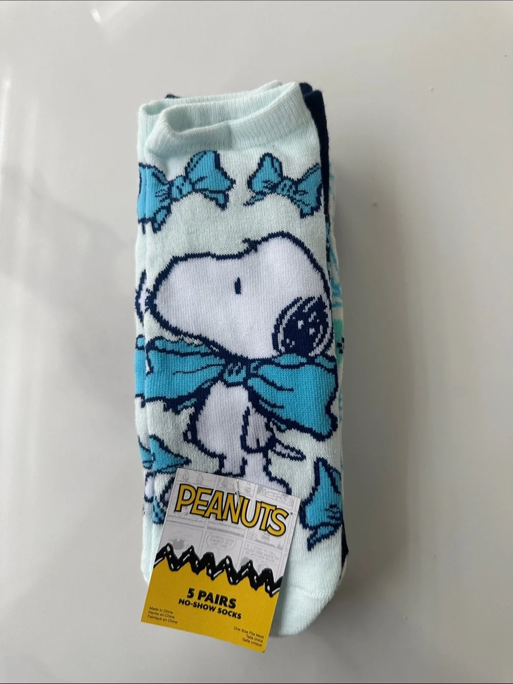 Peanuts NWT 5-Pair No-Show Socks